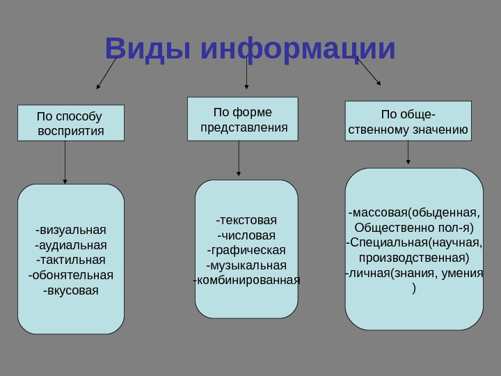 Фотография какой вид информации