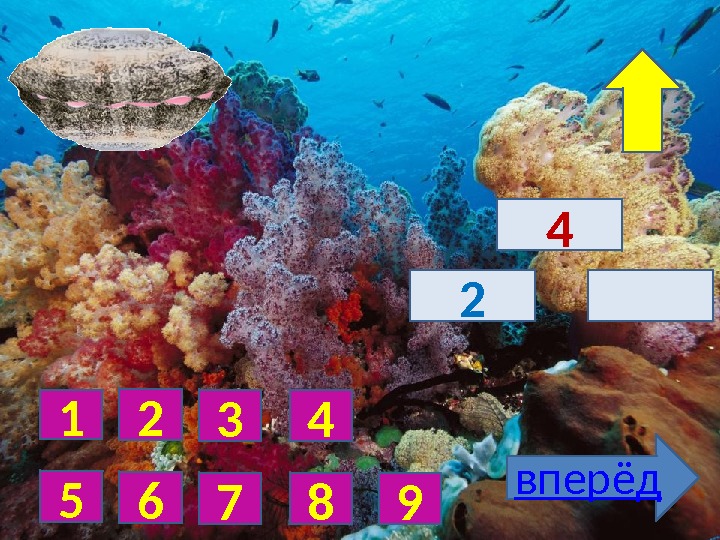4 2 вперёд 1 2 3 5 6 7 4 8 9 