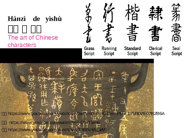 Hànzì  de  yìshù 现现 现 现现 The art of Chinese characters 两两
