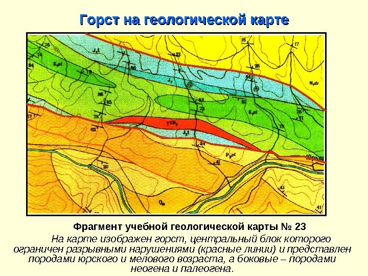 Учебная геологическая карта 23