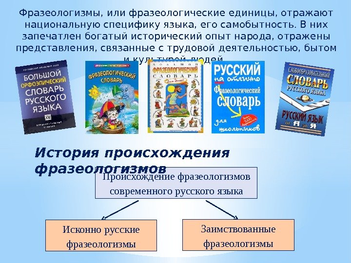 Отражение во фразеологии истории и культуры народа 6 класс презентация