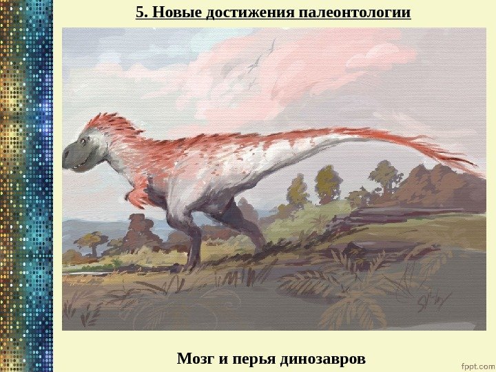 5. Новые достижения палеонтологии Мозг и перья динозавров 