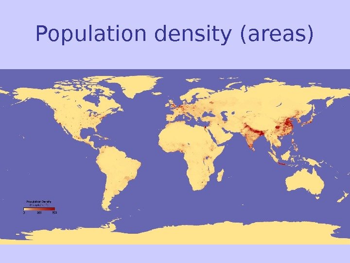 Population density (areas) 