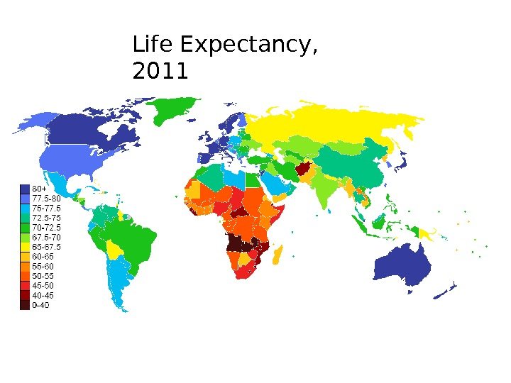 Life Expectancy,  2011 