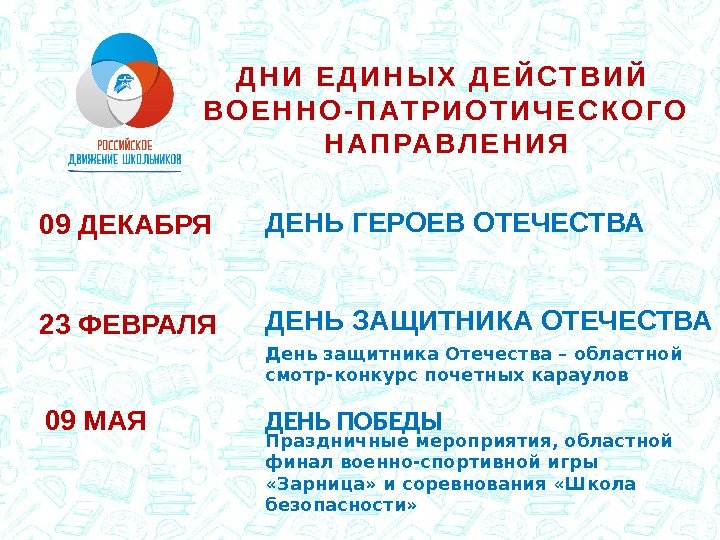 Проект дни единых действий