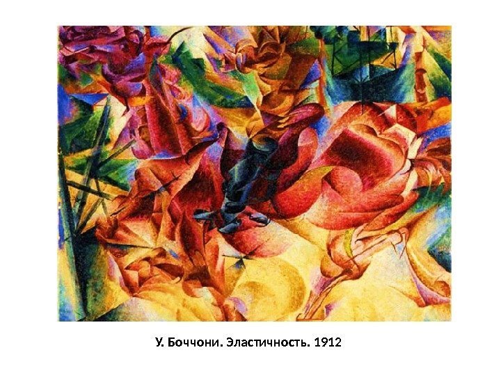 У. Боччони. Эластичность. 1912 