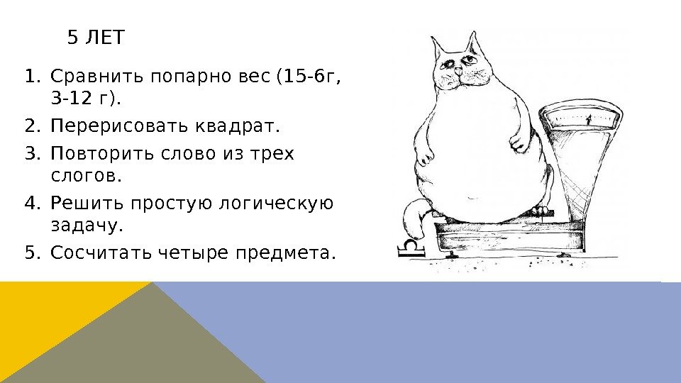 1. Сравнить попарно вес (15 -6 г,  3 -12 г). 2. Перерисовать квадрат.