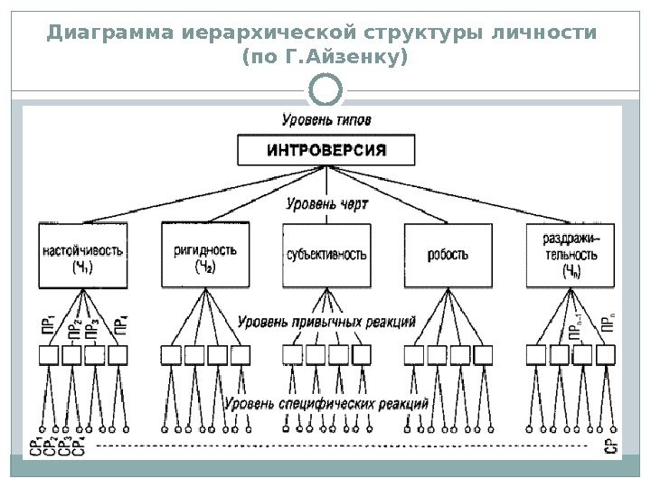 Диаграмма иерархической структуры личности (по Г. Айзенку) 