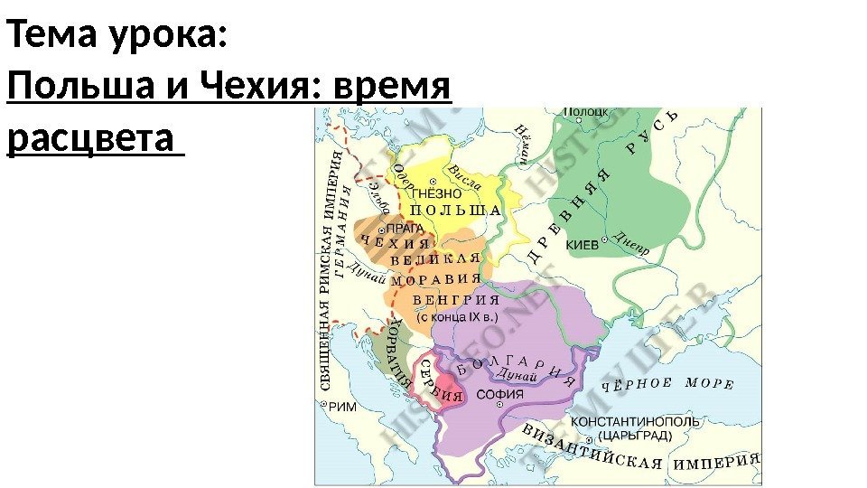 Карта чехии в 15 веке