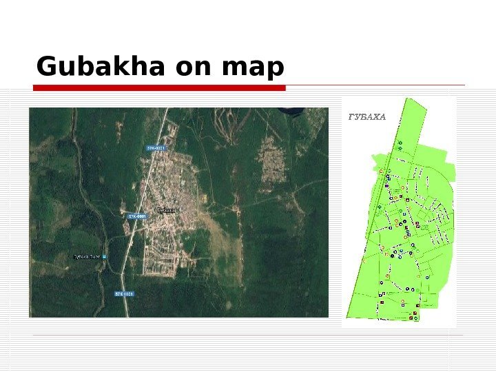 Gubakha on map 