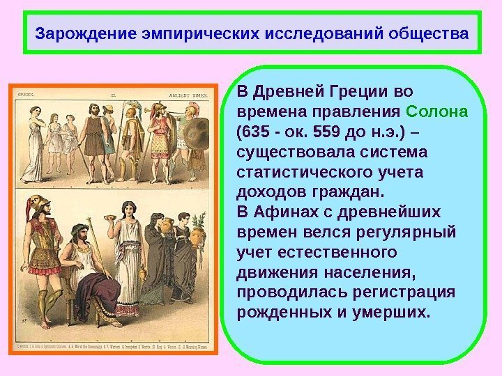 В Древней Греции во времена правления Солона  (635 - ок. 559 до н.