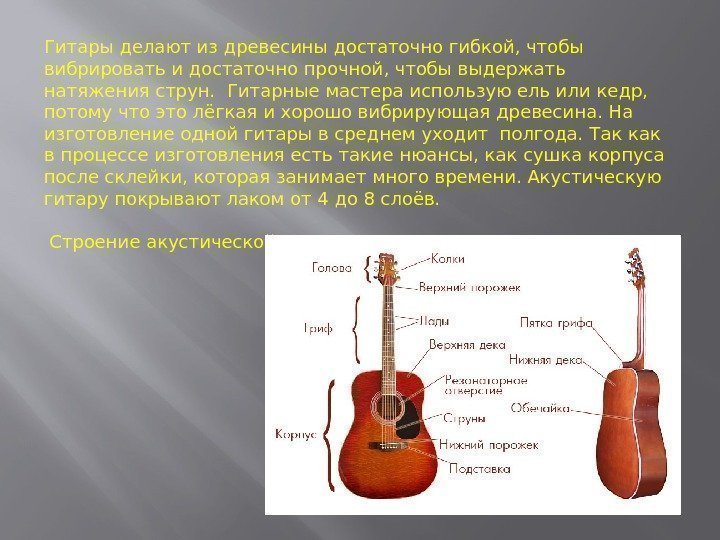 Проект по теме гитара