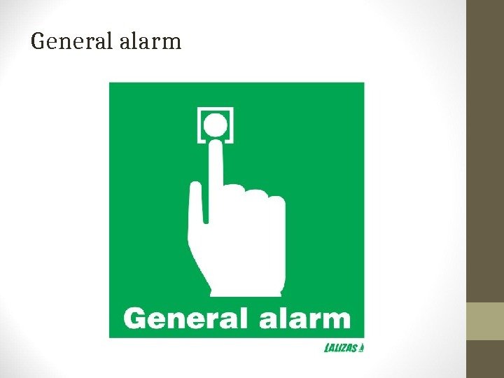General alarm 