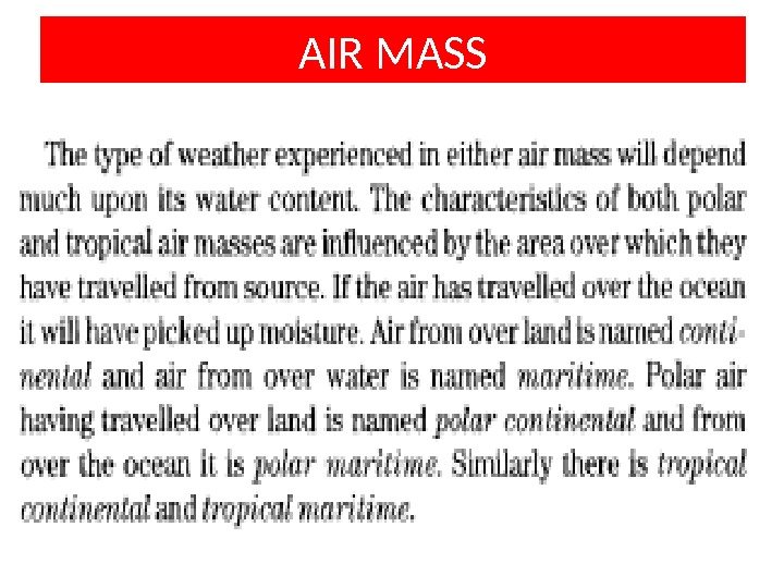 AIR MASS 