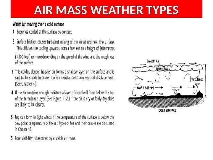 AIR MASS WEATHER TYPES 