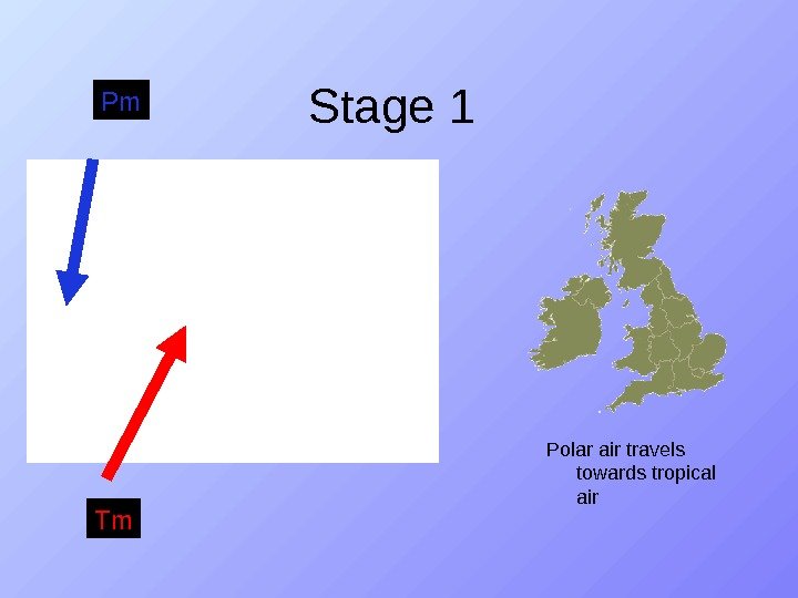 Stage 1 Pm Tm Polar air travels towards tropical air 