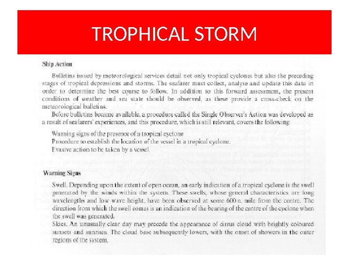 TROPHICAL STORM 