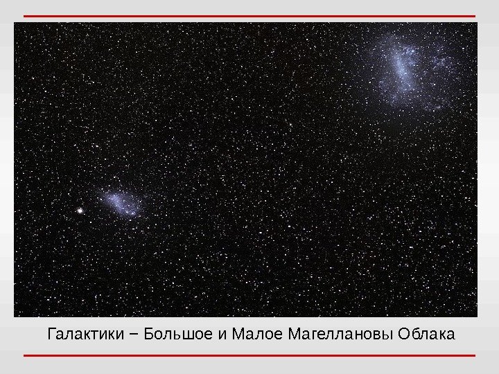 Галактики − Большое и Малое Магеллановы Облака 