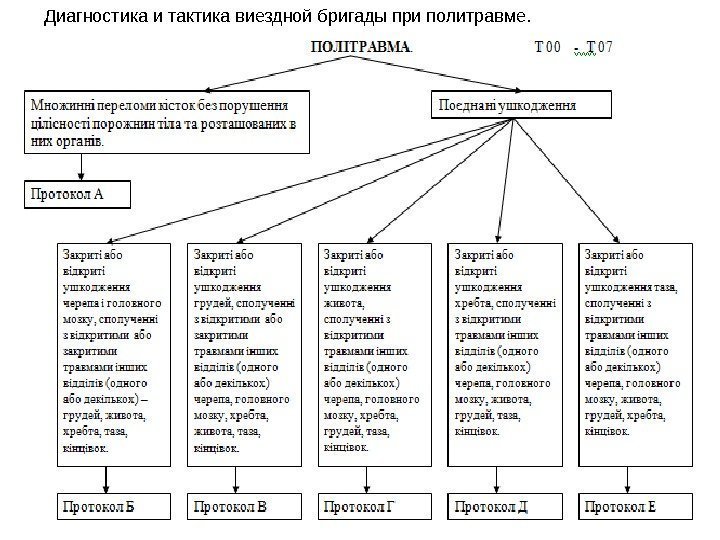 Диагностика и тактика виездной бригады при политравме. 