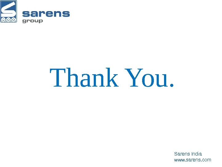 Key Points to Remember! Sarens India www. sarens. com. Thank You. 