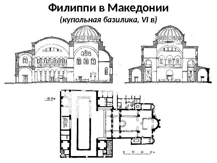 Крестово купольная базилика план