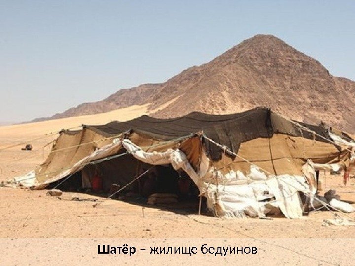 Шатёр – жилище бедуинов 