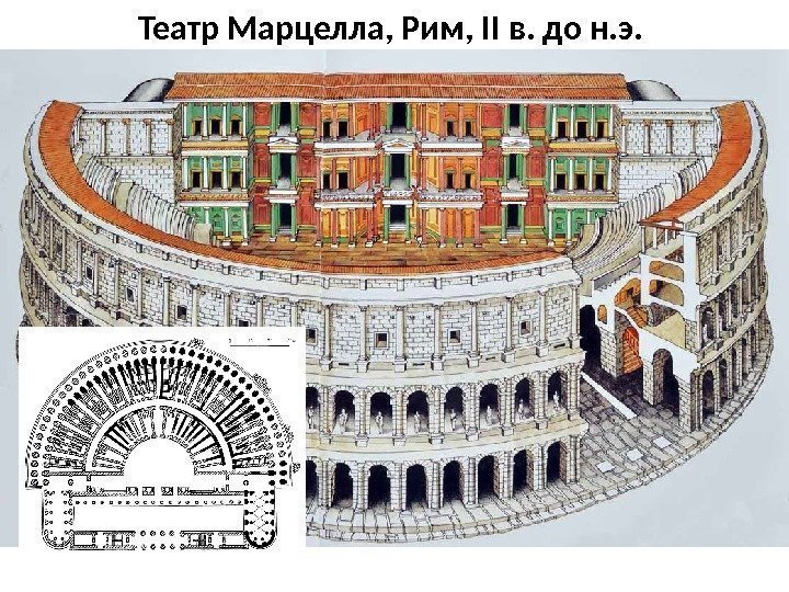 Театр Марцелла, Рим, II в. до н. э.  