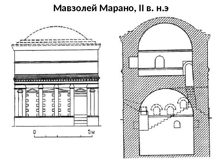 Мавзолей Марано,  II в. н. э 