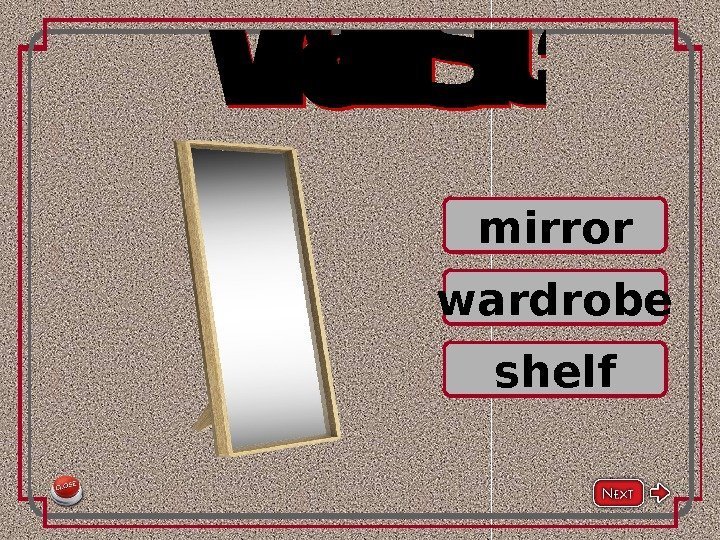 shelf. What is it? mirror wardrobe 