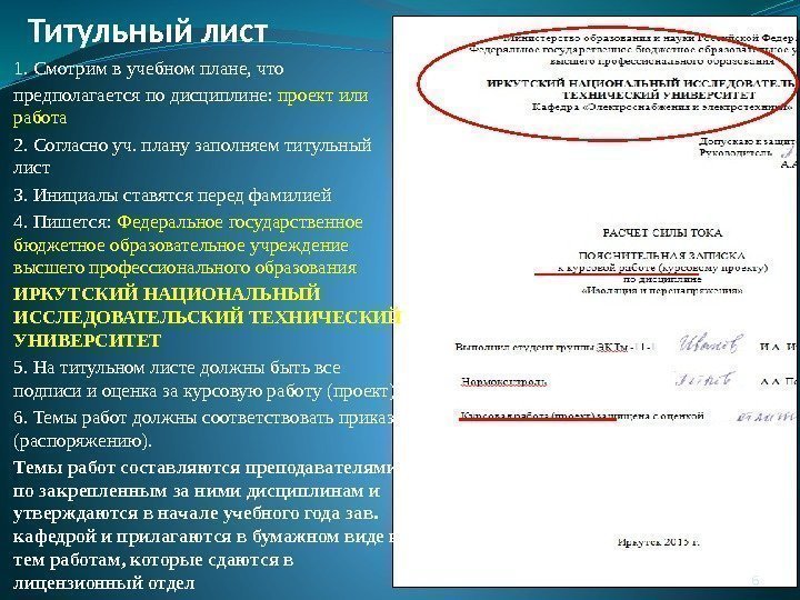 Оформление дипломной работы презентация