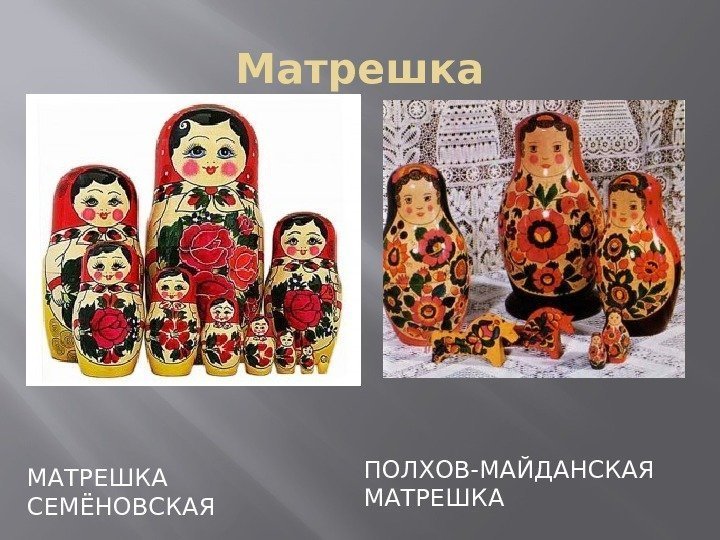 Матрешка МАТРЕШКА СЕМЁНОВСКАЯ ПОЛХОВ-МАЙДАНСКАЯ МАТРЕШКА 