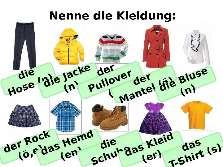 Немецкий 6 класс слова. Одежда на немецком языке. Предметы одежды на немецком. Kleidung одежда. Одежда в немецком языке с артиклями.