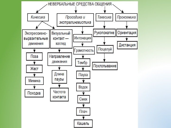 Схема невербальная коммуникация