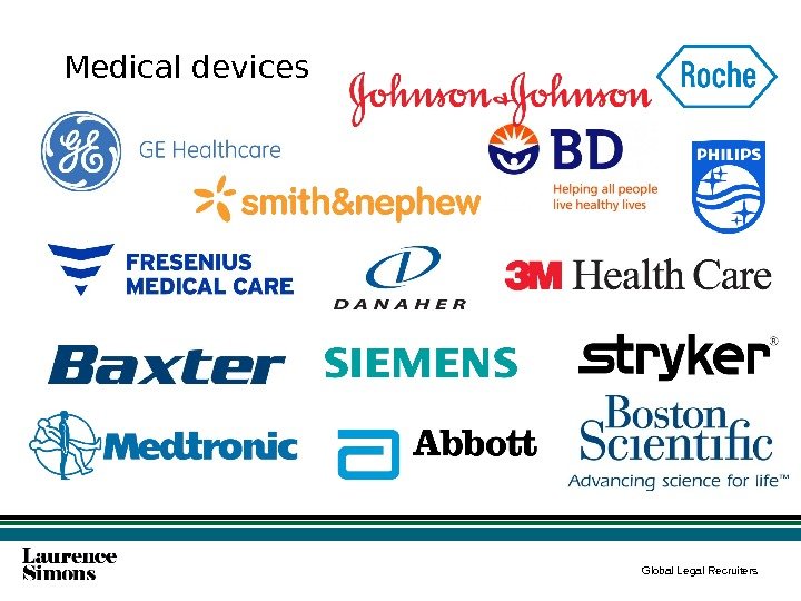 Global Legal Recruiters. Medical devices 