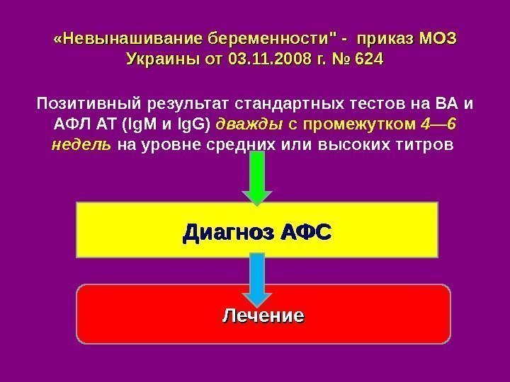  «Невынашивание беременности - приказ МОЗ Украины от 03. 11. 2008 г. № 624