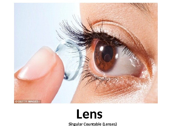  Lens  Singular Countable (Lenses) 
