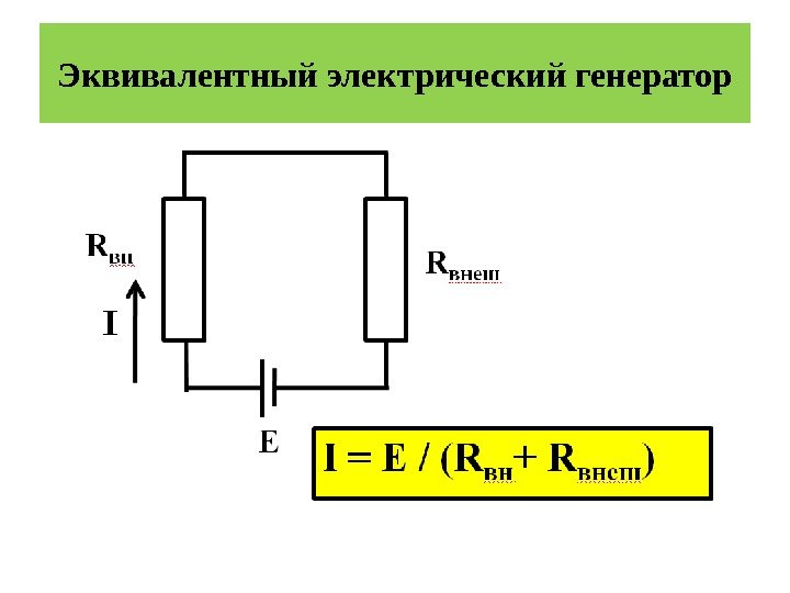 Эквивалентный электрический генератор 