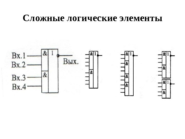 Сложные логические элементы 