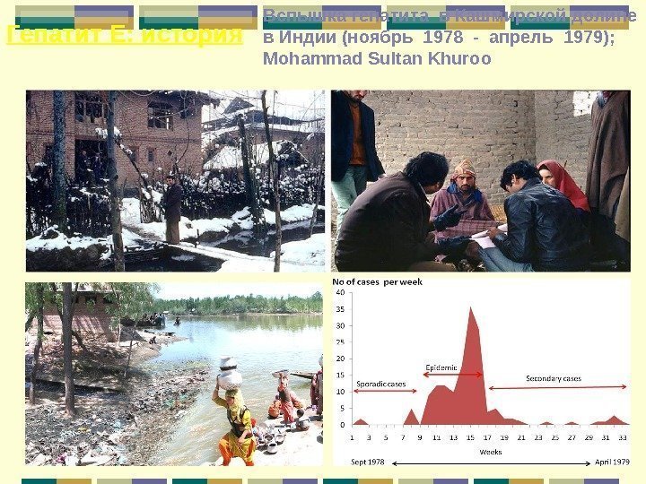 Гепатит Е: история Вспышка гепатита в Кашмирской долине в Индии (ноябрь 1978 - апрель