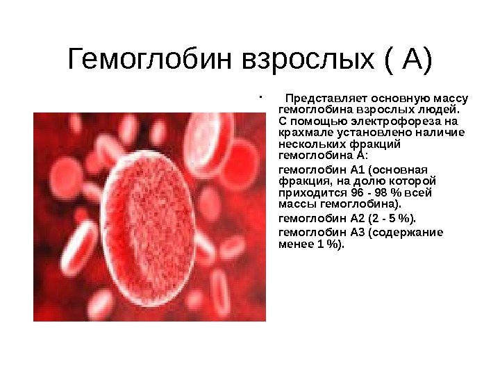 Гемоглобин 65 у мужчины. Фракции гемоглобина. Взрослый гемоглобин. Гемоглобин у взрослого человека. Малые фракции гемоглобина.