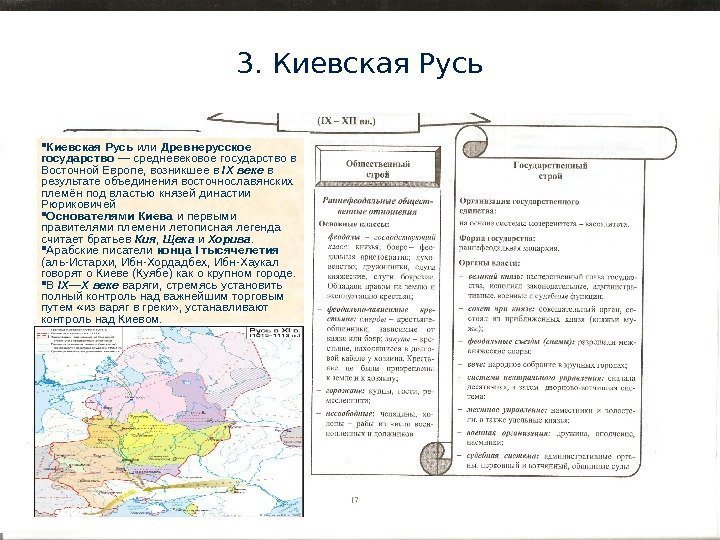  Киевская Русь или Древнерусское государство — средневековое государство в Восточной Европе, возникшее в