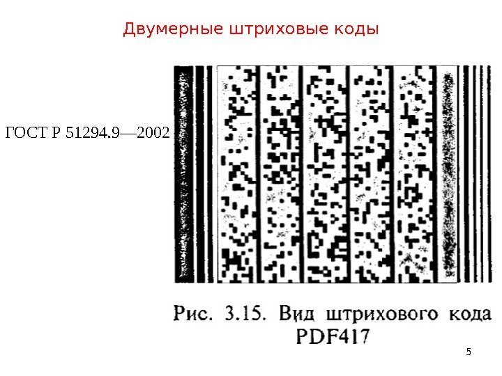 Двумерные штриховые коды 5 ГОСТ Р 51294. 9— 2002 