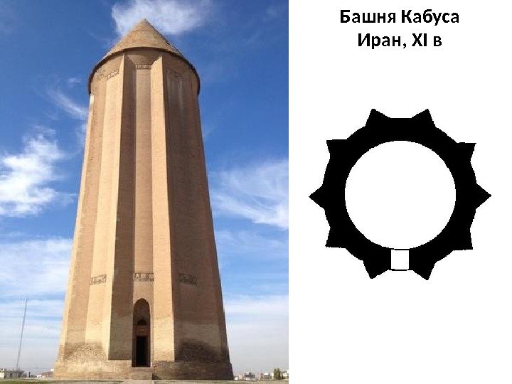Башня Кабуса Иран, XI в 