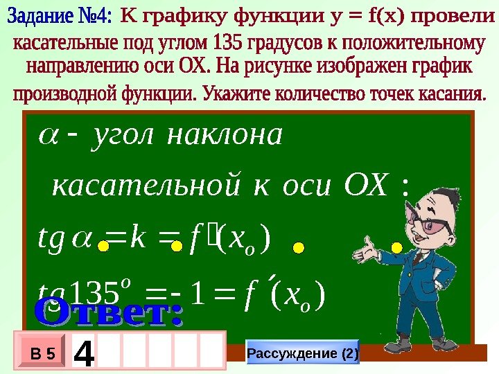0 У Х 1 -1)(xfу )(1135 )( : o o o xftg xfktg ОХосикйкасательно