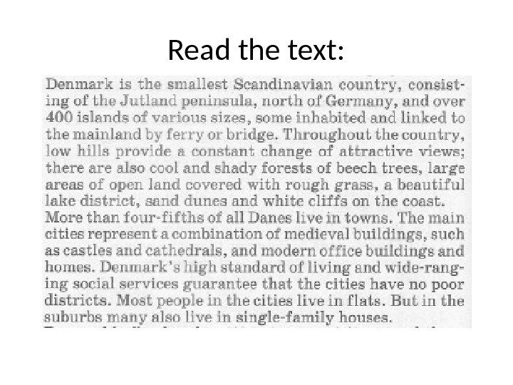 Read the text: 