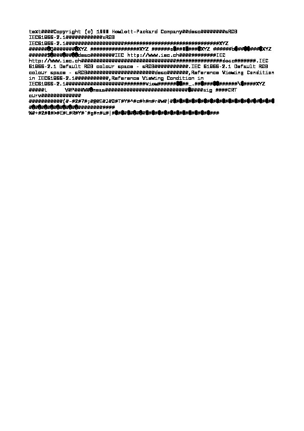 text####Copyright (c) 1998 Hewlett-Packard Company##desc########s. RGB IEC 61966 -2. 1###########################XYZ ###### Q####### XYZ ########XYZ