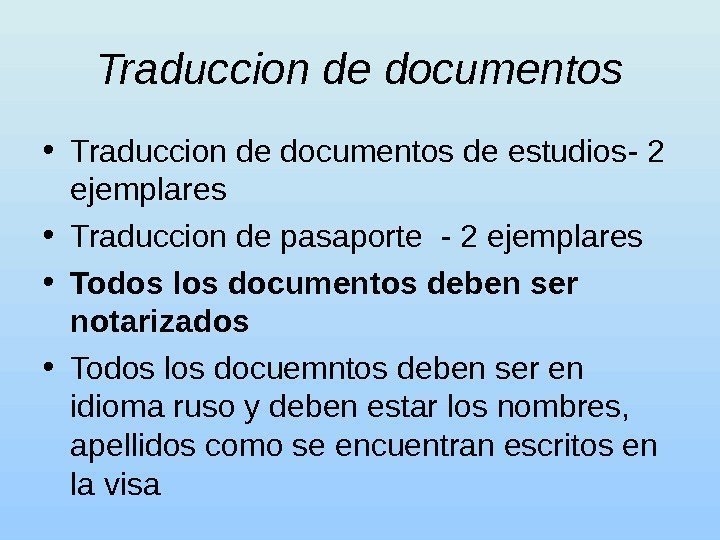 Traduccion de documentos • Traduccion de documentos de estudios - 2 ejemplares • Traduccion