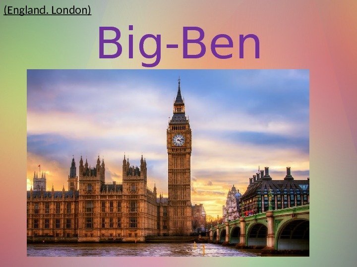 (England. London) Big-Ben 