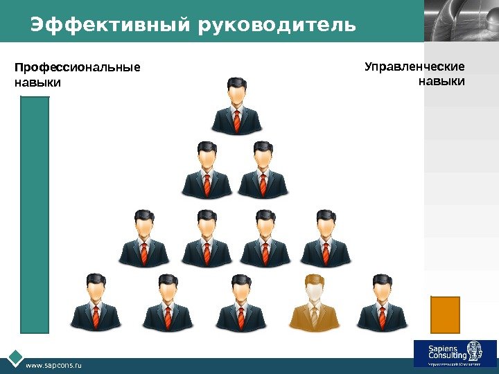 LOGO www. sapcons. ru Эффективный руководитель Профессиональные навыки Управленческие навыки 