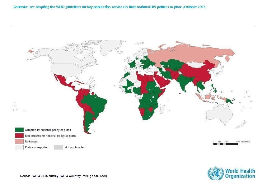 Countries are adapting the WHO guidelines for key population services in their national HIV